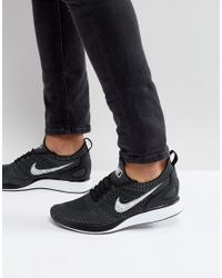 Nike 'fast Pack' Air Zoom Mariah Flyknit Racer Trainers In Black 918264-001  for Men - Lyst