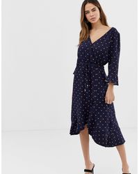 oasis heart wrap midi dress