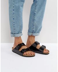womens black patent leather birkenstocks