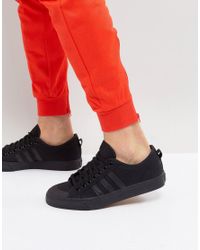 adidas Originals Leather Adidas Originals Nizza Lo Trainers In Black Bz0495  for Men - Lyst