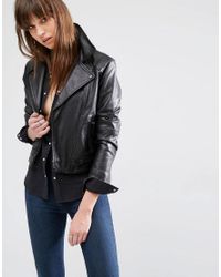 levi leather jacket womens