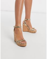Sandalias ALDO de color Metálico | Lyst