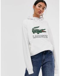 lacoste hoodie womens