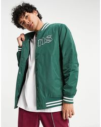 Vans Synthetic Sixty Sixers Varsity Jacket in Green for Men | Lyst 