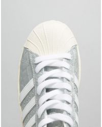 adidas superstar 80s silver
