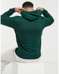 Sudadera verde cazador con capucha y logo central Tommy Hilfiger de hombre  de color Verde | Lyst
