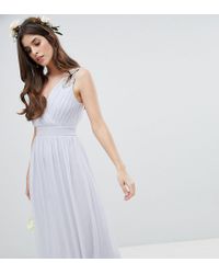 tfnc wrap maxi bridesmaid dress