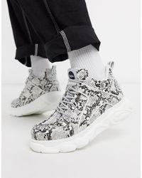 Buffalo Cloud - Sneakers Met Dikke Zool En Slangenprint voor heren - Lyst