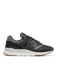 New Balance Rubber 997h Animal Print Sneakers in Black | Lyst