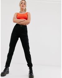 black straight leg chinos