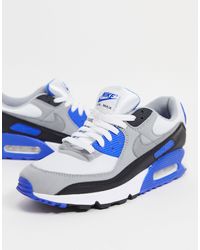 Air Max 90 - Sneakers bianche e blu da Uomo di Nike in Blu - Lyst