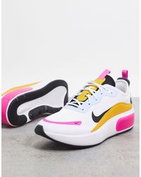 Air - Max Dia - Sneakers bianche rosa arancioni e bluNike in Gomma di  colore Bianco | Lyst