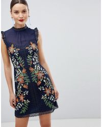 karen millen navy dress