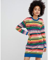 rainbow jumper dress