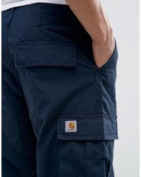 Carhartt WIP Cotton Cargo Pants in Navy (Blue) for Men - Lyst