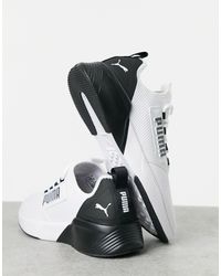 PUMA Retaliate hardloopschoenen heren, Zwart/Grijs/Wit, Maat 44,5 | -  Schoenen.nl