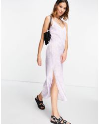 topshop paisley slip dress