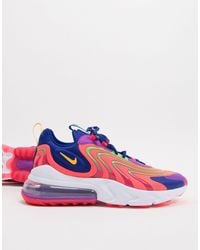 Nike Rubber Air Max 270 React Eng Sneakers In Pink For Men Lyst