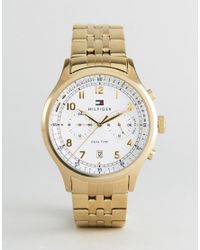 mens tommy hilfiger gold watch