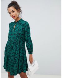 whistles deco floral print shirt dress