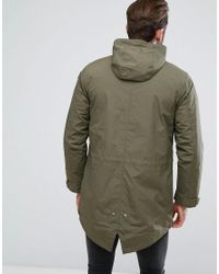 levi's mens lightweight fishtail parka olive night