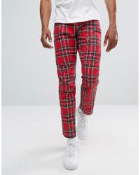 G-Star RAW Denim Elwood 5622 X 25 Pharrell - Jeans Met Schotse Ruit in het  Rood voor heren - Lyst