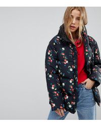floral padded jacket