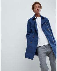 Gabardina en azul marino Stradivarius de Denim de color Azul para hombre |  Lyst