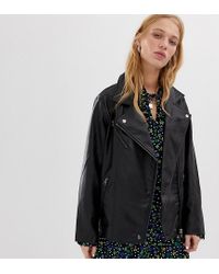 Perfecto oversize en similicuir Cuir Collusion en coloris Noir - Lyst