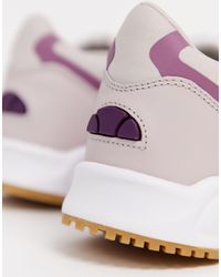 Ellesse Contest Leather Sneakers in Purple - Lyst
