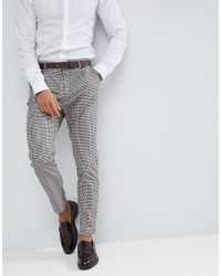mens checked chinos