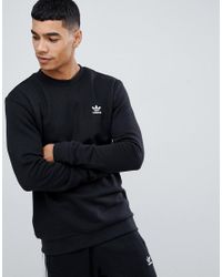 adidas originals sweatshirt with small logo in grey