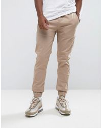 cuffed chino joggers