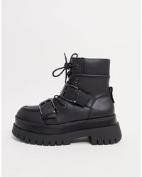 bershka platform boots