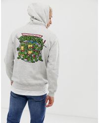 Sudadera gris con capucha Ninja Turtles de Pull\u0026Bear de Denim de color Gris  para hombre | Lyst
