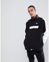half zip reebok