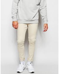 beige jeans mens skinny