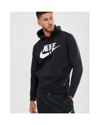 nike black logo hoodie