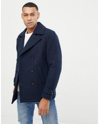 jack jones peacoat