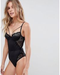 padded lace bodysuit