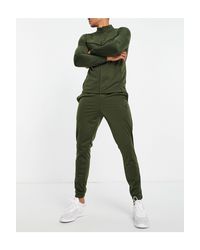puma tracksuit green