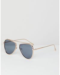 Occhiali da sole modello aviatore oro senza ponteRiver Island in Denim da  Uomo colore Metallizzato | Lyst