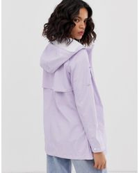 ONLY Pastelkleurige Regenjas Met Capuchon in het Green