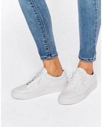 Vagabond Zoe Leather White Trainers - Lyst