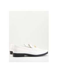 Mocassini uomo in pelle - Mocassini bianchi - Negozio di scarpe gogolfun.it