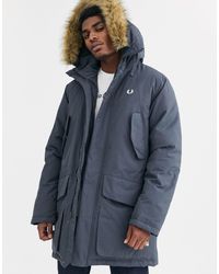 fred perry down parka