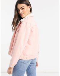 levis pink sherpa jacket