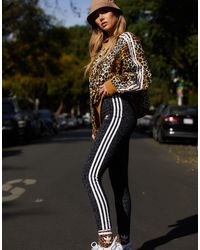 Leopard luxe - leggings neri di adidas Originals in Nero | Lyst