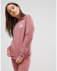 pink nike rally hoodie