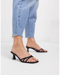 Sandalias Mango de color Negro | Lyst